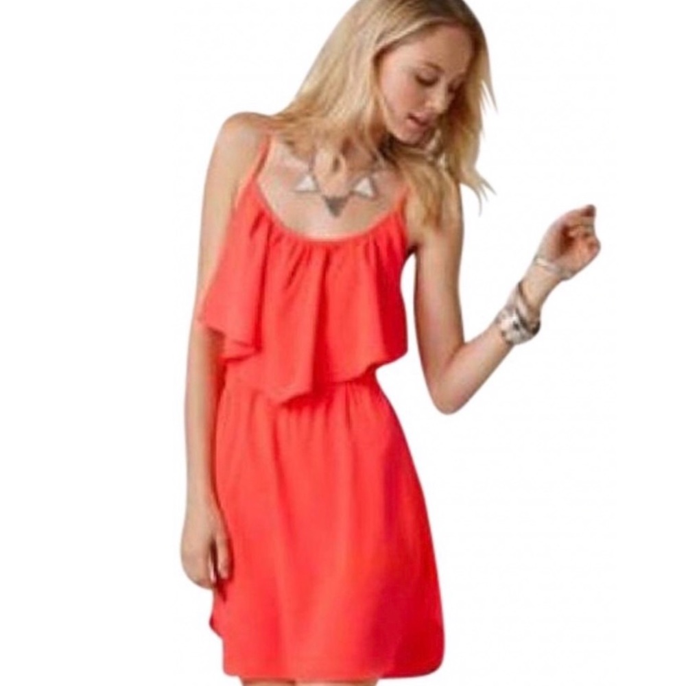 AEO Ruffled Pink Mini Dress